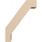 Ekena Millwork 5-inch W x 12-inch D x 16-inch H Burlington Rough Cedar Woodgrain TimberThane Knee Brace, Primed BRCUR05X12X16BURRCPR - alternate 6